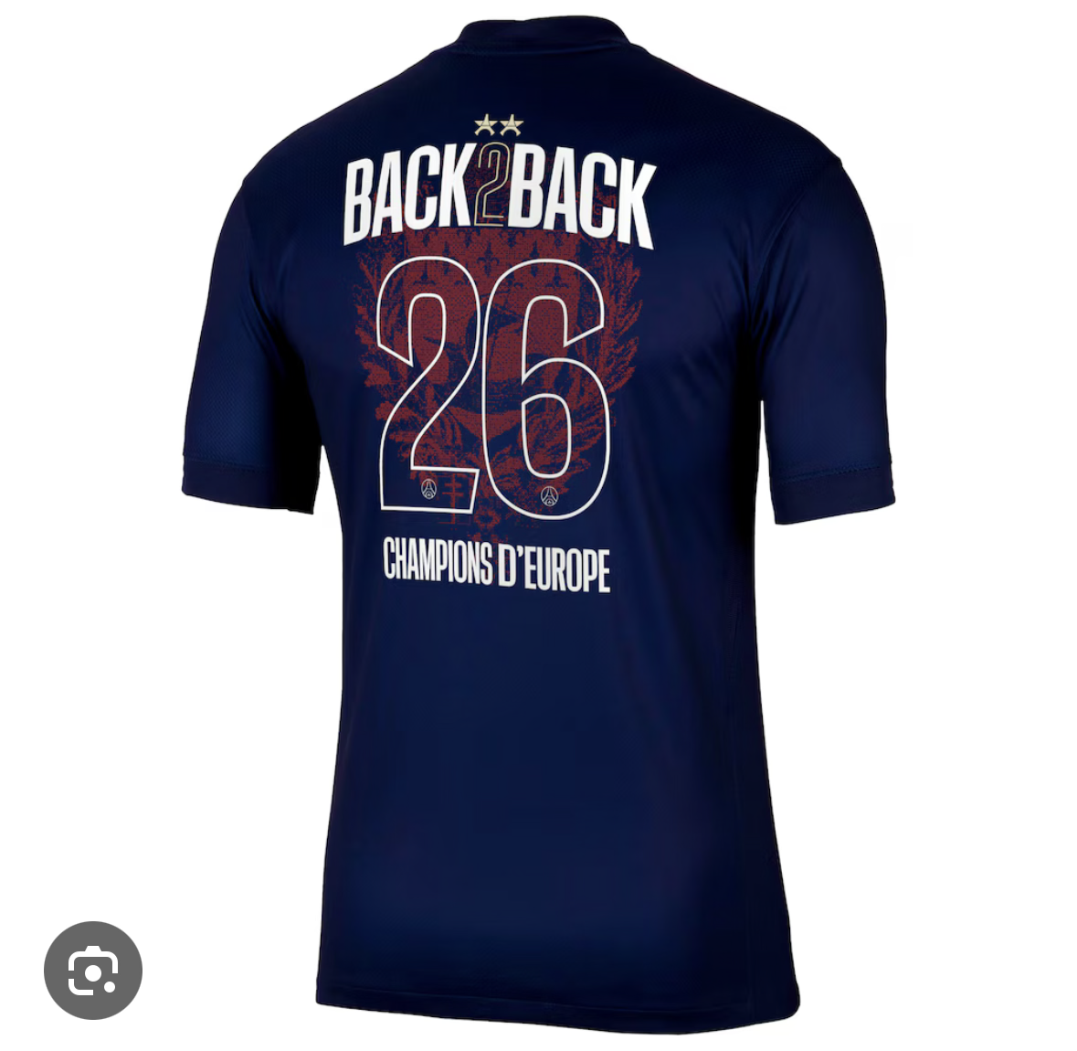 Maillot PSG Back 2 Back 2 étoiles